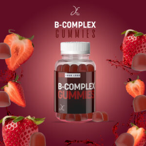 B-Complex + Biotin Gummies – Strawberry Flavor